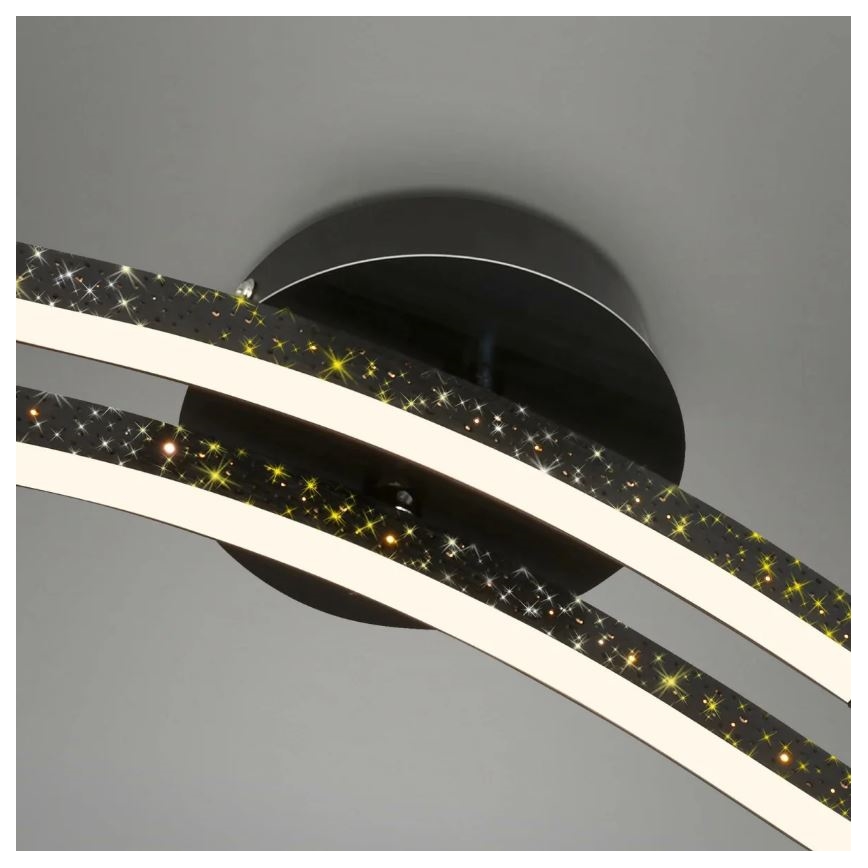 Briloner 3718-025 - Candelabro integrado LED REY 2xLED/6W/230V preto