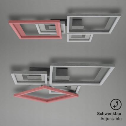 Briloner 3727-019 - Iluminação de teto LED com regulação FRAME LED/38W/230V