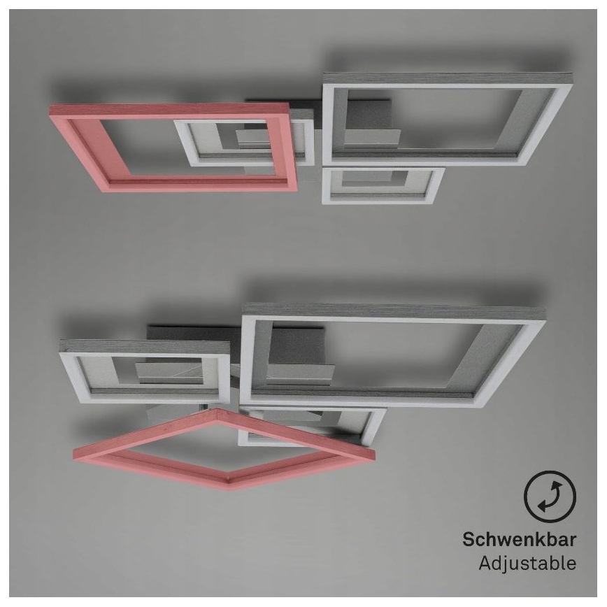Briloner 3727-019 - Iluminação de teto LED com regulação FRAME LED/38W/230V