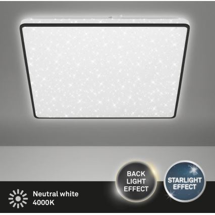 Briloner 3749-415 - Iluminação de teto LED LINO LED/24W/230V preto