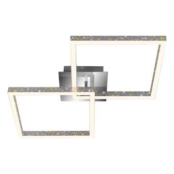 Briloner 3751-019 - Iluminação de teto LED com regulação FRAME LED/20W/230V cromado brilhante