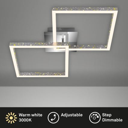 Briloner 3751-019 - Iluminação de teto LED com regulação FRAME LED/20W/230V cromado brilhante