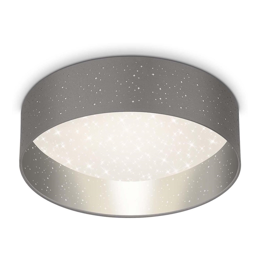Briloner 3882-014 - Iluminação de teto LED MAILA STARRY LED/18W/230V cinzento/prateado