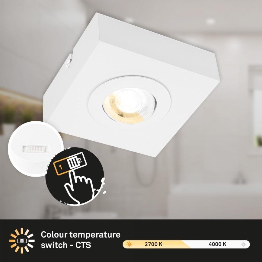 Briloner 3996016 - Foco LED CTS LED/4W/230V 2700/4000K branco