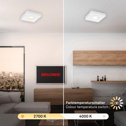 Briloner 3996016 - Foco LED CTS LED/4W/230V 2700/4000K branco