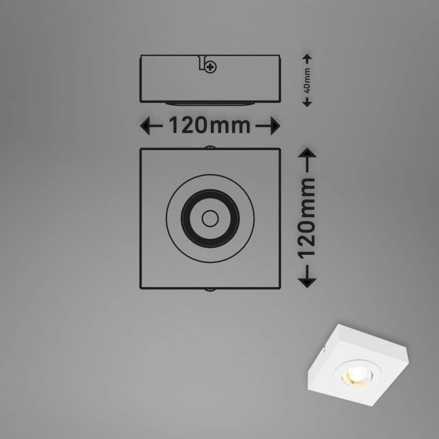 Briloner 3996016 - Foco LED CTS LED/4W/230V 2700/4000K branco