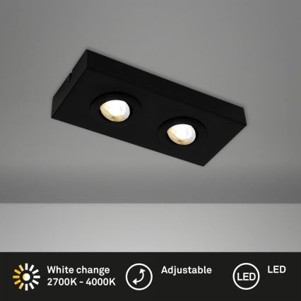 Briloner 3996025 - Foco LED CTS 2xLED/4W/230V 2700/4000K preto