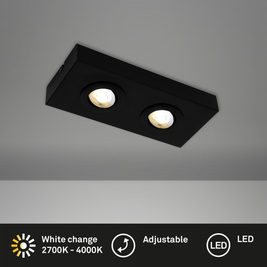 Briloner 3996025 - Foco LED CTS 2xLED/4W/230V 2700/4000K preto