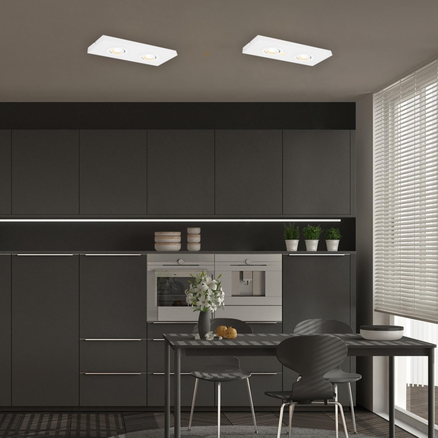 Briloner 3996026 - Foco LED CTS 2xLED/4W/230V 2700/4000K branco