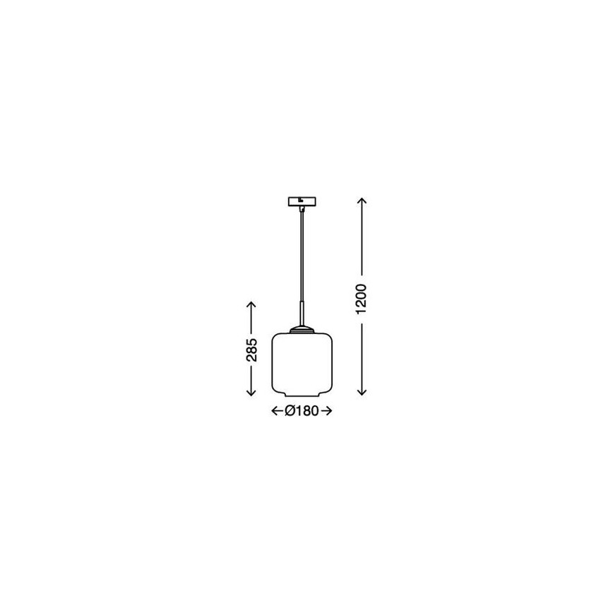 Briloner 4011-017 - Candelabro num fio 1xE27/40W/230V