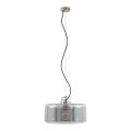 Briloner 4018-014 - Candelabro suspenso SEVENTIES 1xE27/40W/230V transparente