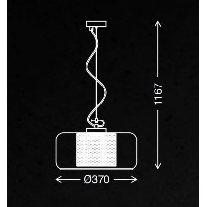 Briloner 4018-014 - Candelabro suspenso SEVENTIES 1xE27/40W/230V transparente