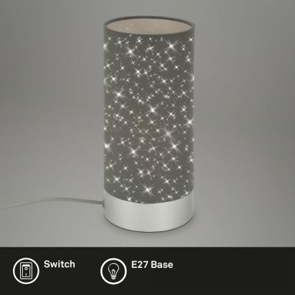 Briloner 7028-014 - Candeeiro de mesa STARRY SKY 1xE14/25W/230V cinzento