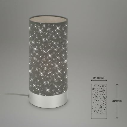 Briloner 7028-014 - Candeeiro de mesa STARRY SKY 1xE14/25W/230V cinzento