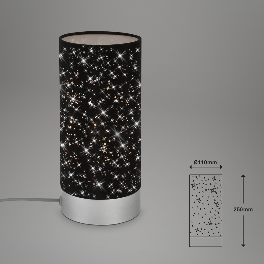 Briloner 7028-015 - Candeeiro de mesa STARRY SKY 1xE14/25W/230V preto