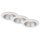 Briloner 7041-036 - CONJUNTO 3x Focos de encastrar LED para casa de banho  LED/4,9W/230V IP44 branco