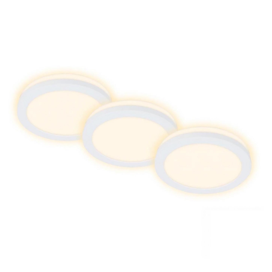Briloner 7055-036 - CONJUNTO 3x Focos de encastrar LED para casa de banho  LED/3W/230V IP44