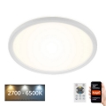 Briloner 7058-016 - Iluminação LED com regulação SLIM LED/18W/230V 2700-6500K Wi-Fi Tuya + controlo remoto