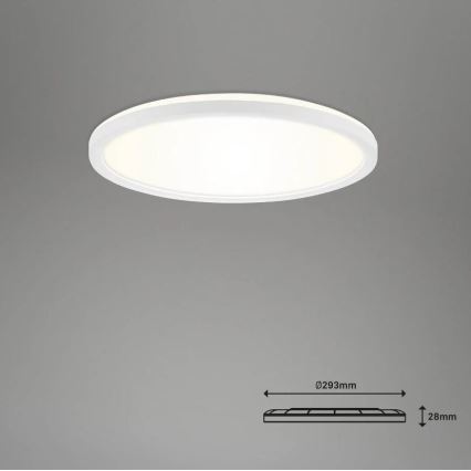Briloner 7058-016 - Iluminação LED com regulação SLIM LED/18W/230V 2700-6500K Wi-Fi Tuya + controlo remoto