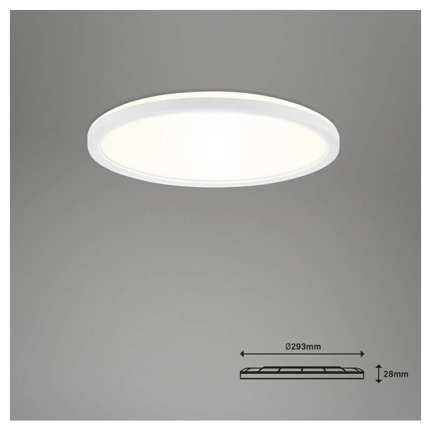 Briloner 7058-016 - Iluminação LED com regulação SLIM LED/18W/230V 2700-6500K Wi-Fi Tuya + controlo remoto