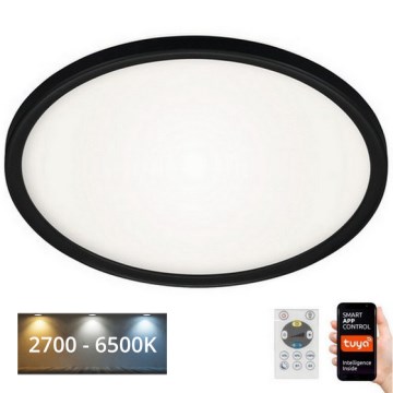 Briloner 7059-015 - Iluminação de teto LED com regulação SLIM LED/22W/230V 2700-6500K Wi-Fi Tuya + controlo remoto