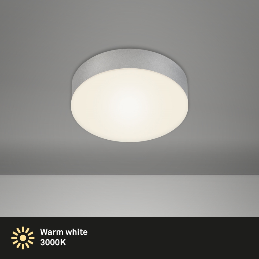 Briloner 7064014 - Iluminação de teto LED FLAME LED/11W/230V prateado