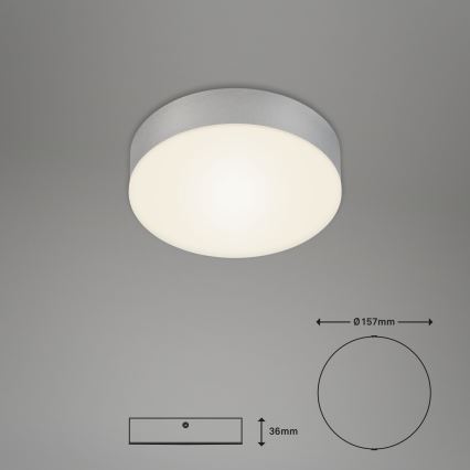 Briloner 7064014 - Iluminação de teto LED FLAME LED/11W/230V prateado