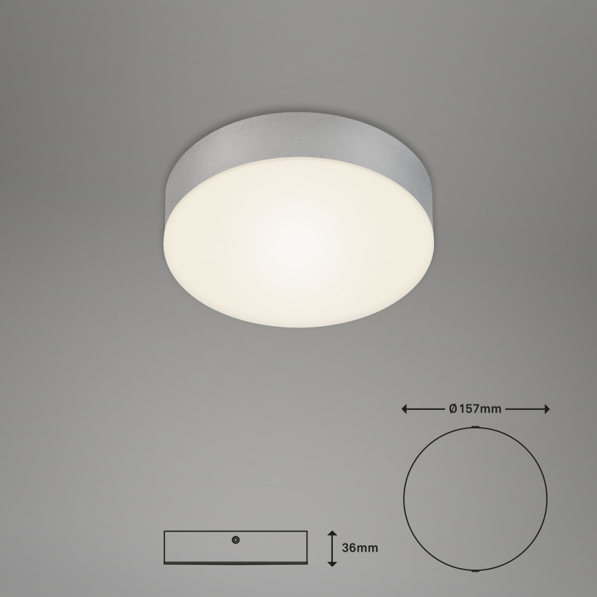 Briloner 7064014 - Iluminação de teto LED FLAME LED/11W/230V prateado