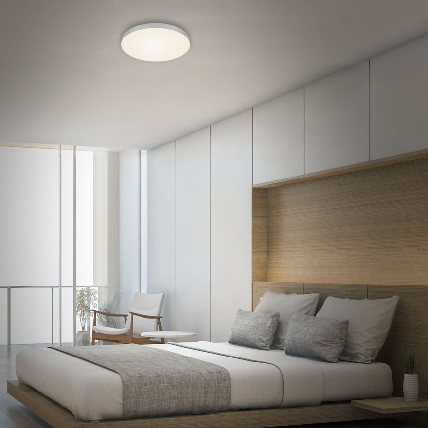 Briloner 7066-014 - Iluminação de teto LED FLAME LED/21W/230V 3000K prateado diâmetro 28,7 cm