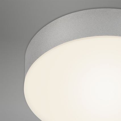 Briloner 7066-014 - Iluminação de teto LED FLAME LED/21W/230V 3000K prateado diâmetro 28,7 cm