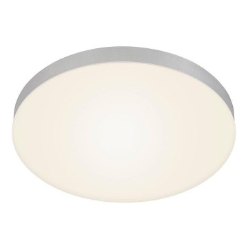 Briloner 7068-014 - Iluminação de teto LED FLAME LED/24,5W/230V 3000K diâmetro 38 cm prateado