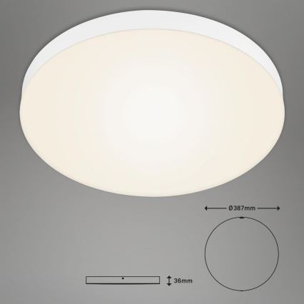 Briloner 7068-016 - Iluminação de teto LED FLAME LED/24,5W/230V 3000K diâmetro 38 cm branco