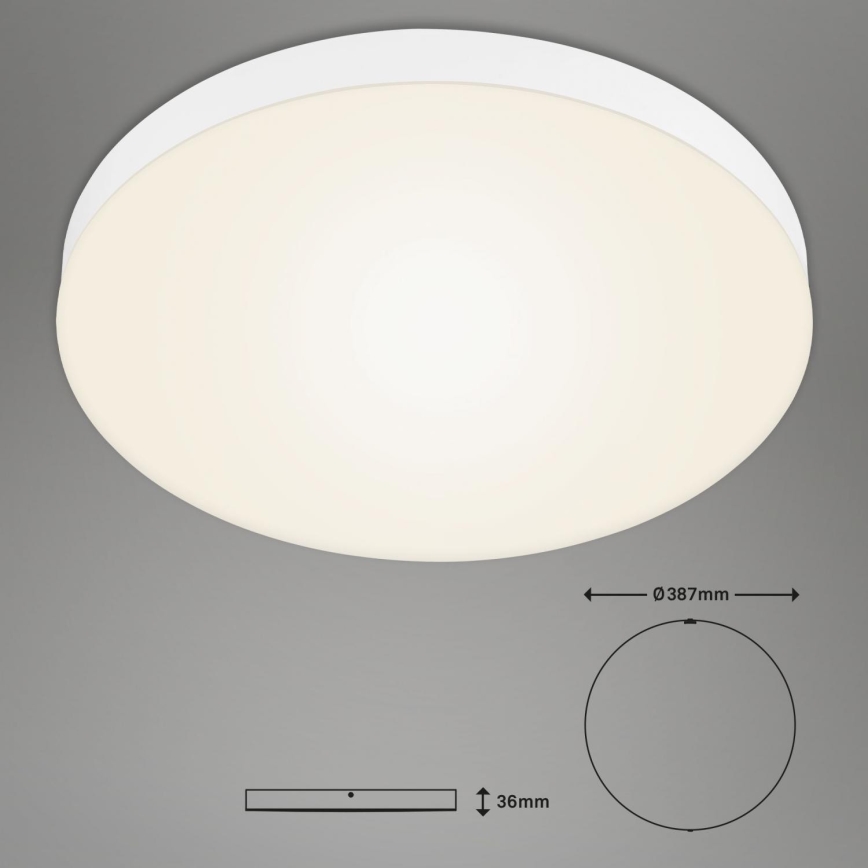 Briloner 7068-016 - Iluminação de teto LED FLAME LED/24,5W/230V 3000K diâmetro 38 cm branco