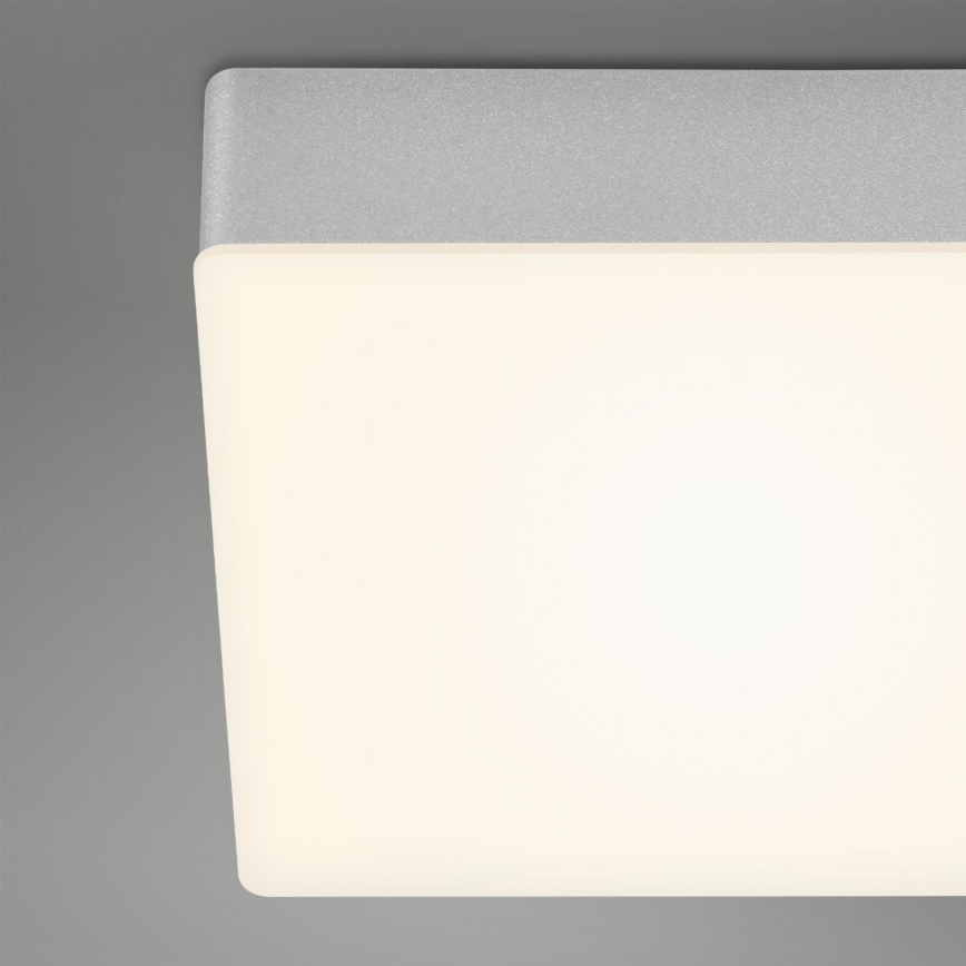 Briloner 7071-014 - Iluminação de teto LED FLAME LED/21W/230V 3000K 28,7x28,7 cm prateado