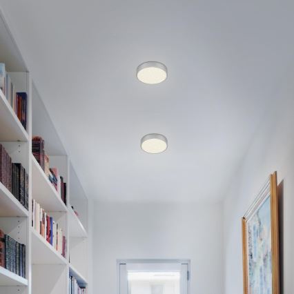 Briloner 7072-414 - Iluminação de teto LED STAR SKY LED/11W/230V 4000K diâmetro 15 cm prateado