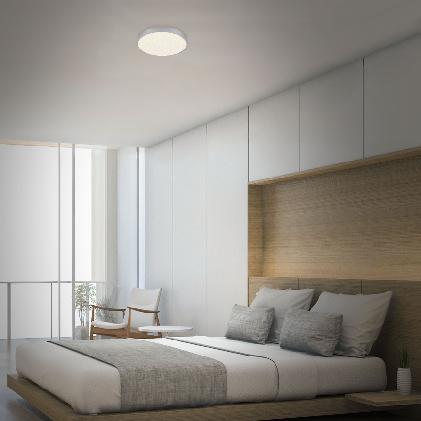 Briloner 7073-414 - Iluminação de teto LED STAR SKY LED/16W/230V 4000K diâmetro 21 cm prateado