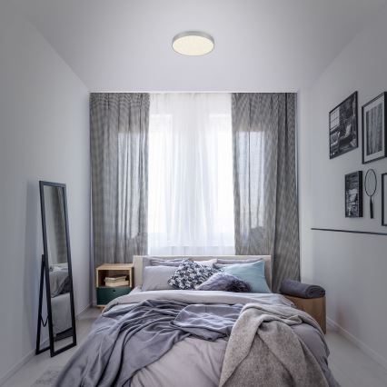 Briloner 7073-414 - Iluminação de teto LED STAR SKY LED/16W/230V 4000K diâmetro 21 cm prateado