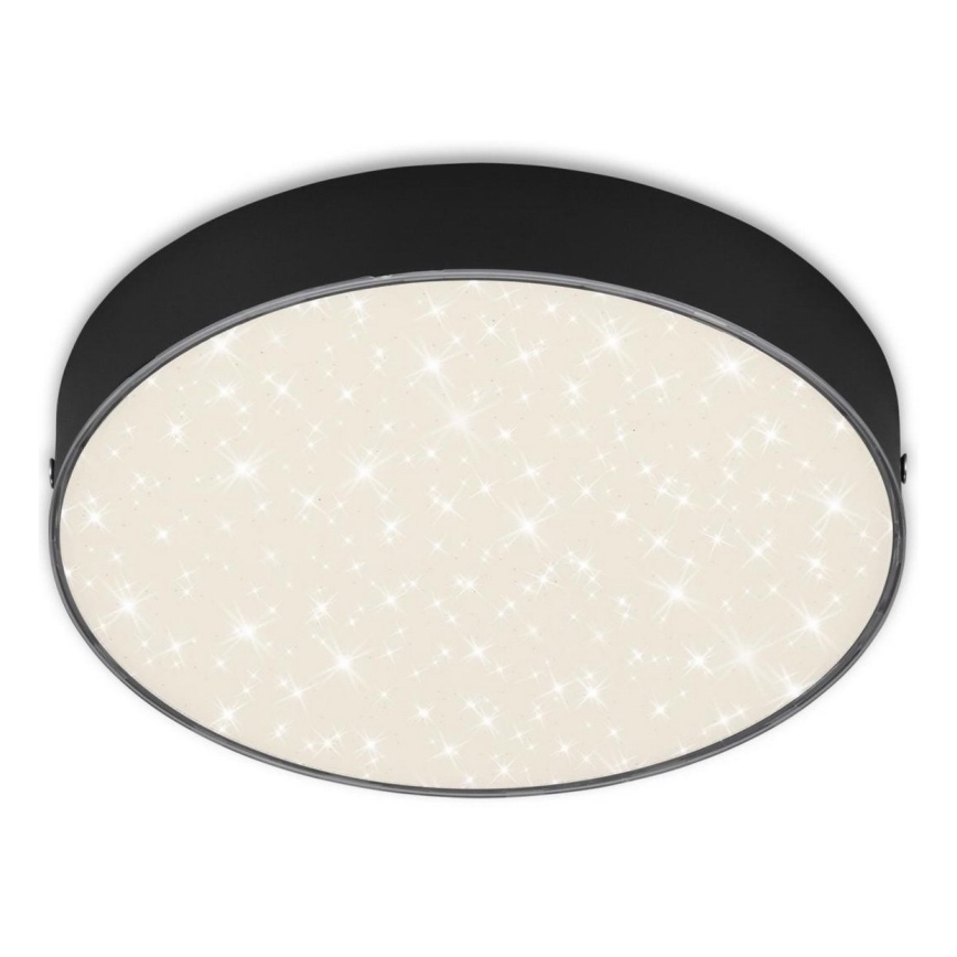 Briloner 7073-415 - Iluminação de teto LED STAR SKY LED/16W/230V 4000K diâmetro 21 cm preto