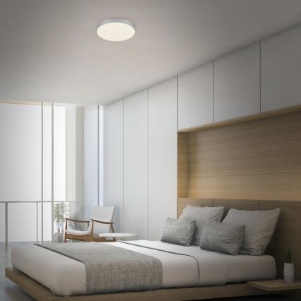 Briloner 7074-414 - Iluminação de teto LED STAR SKY LED/21W/230V 4000K diâmetro 28 cm prateado