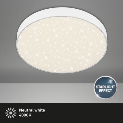 Briloner 7074-416 - Iluminação de teto LED STAR SKY LED/21W/230V 4000K diâmetro 28 cm branco
