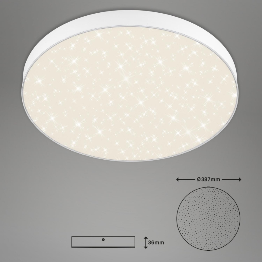 Briloner 7075-416 - Iluminação de teto LED STAR SKY LED/24,5W/230V 4000K diâmetro 38 cm branco