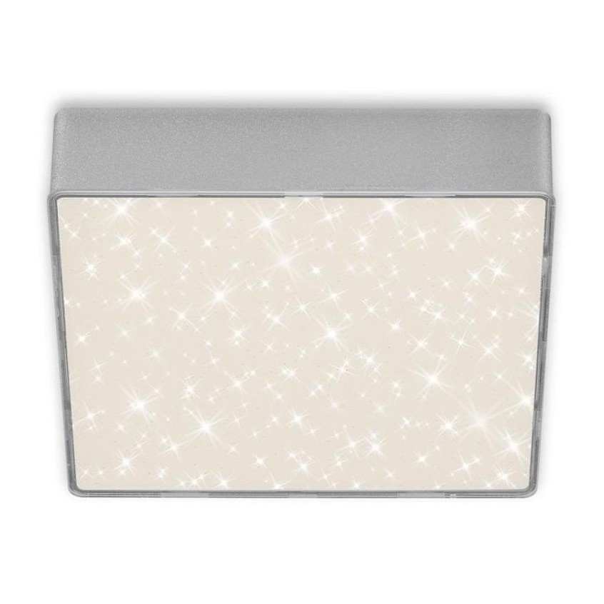 Briloner 7076-414 - Iluminação de teto LED STAR SKY LED/11W/230V 4000K 15x15 cm prateado
