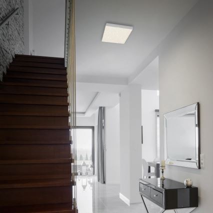 Briloner 7077-414 - Iluminação de teto LED STAR SKY LED/16W/230V 4000K 21x21 cm prateado