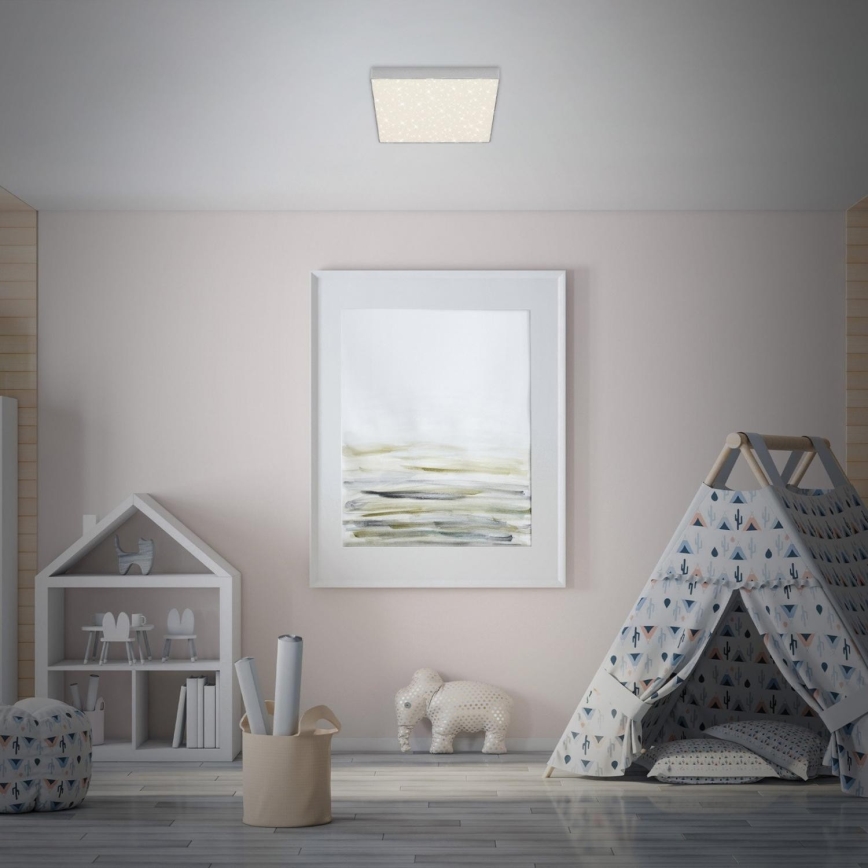 Briloner 7077-414 - Iluminação de teto LED STAR SKY LED/16W/230V 4000K 21x21 cm prateado