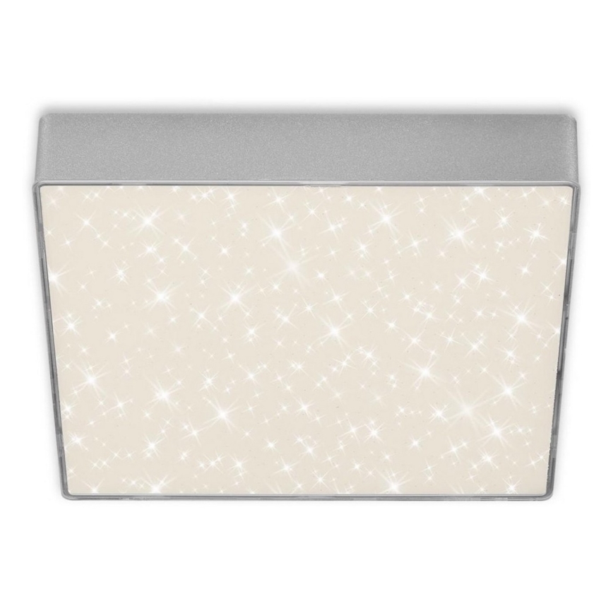 Briloner 7077-414 - Iluminação de teto LED STAR SKY LED/16W/230V 4000K 21x21 cm prateado