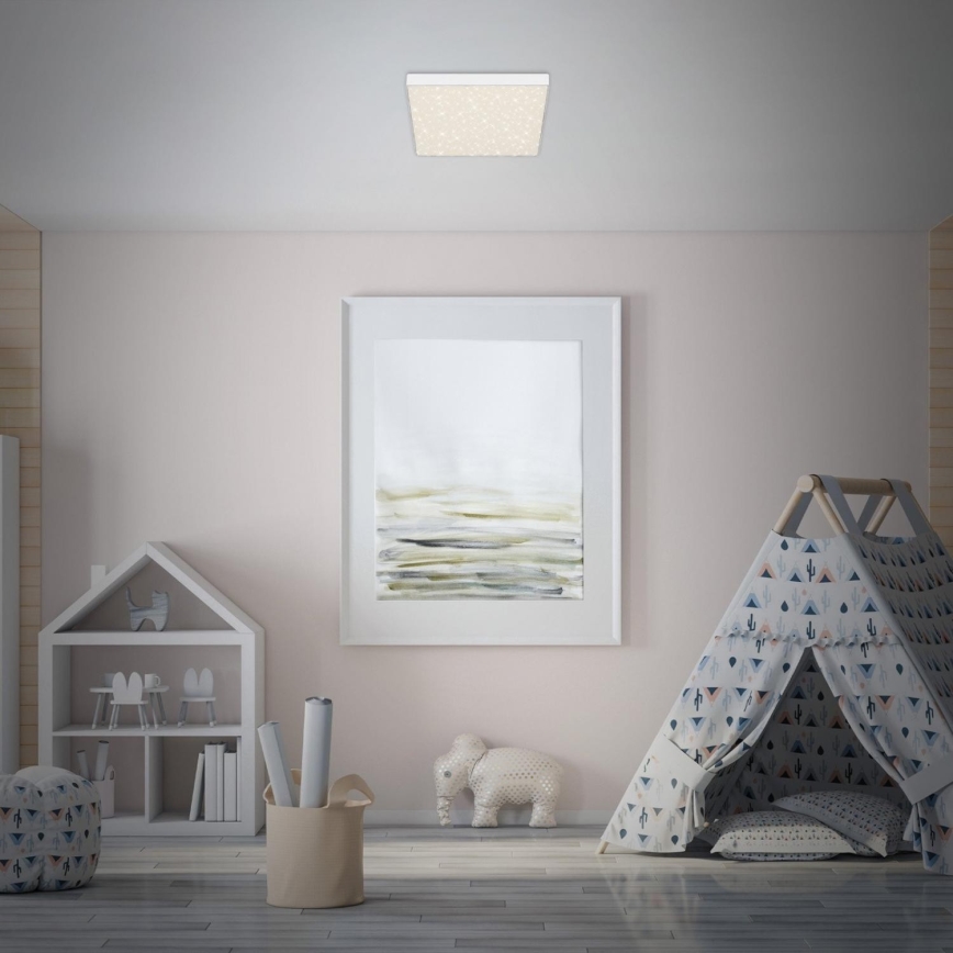 Briloner 7077-416 - Iluminação de teto LED STAR SKY LED/16W/230V 4000K 21x21 cm branco