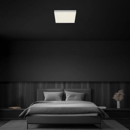 Briloner 7078-414 - Iluminação de teto LED STAR SKY LED/21W/230V 4000K 28x28 cm prateado