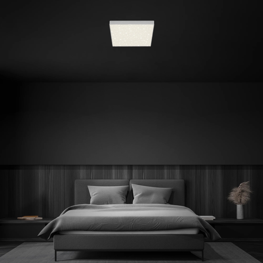 Briloner 7078-414 - Iluminação de teto LED STAR SKY LED/21W/230V 4000K 28x28 cm prateado