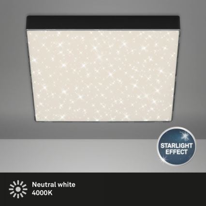 Briloner 7078-415 - Iluminação de teto LED STAR SKY LED/21W/230V 4000K 28x28 cm preto