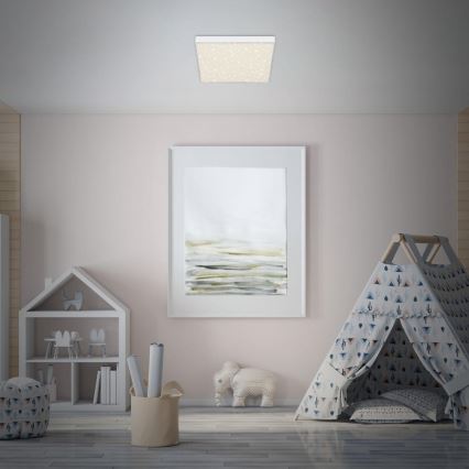 Briloner 7078-416 - Iluminação de teto LED STAR SKY LED/21W/230V 4000K 28x28 cm branco